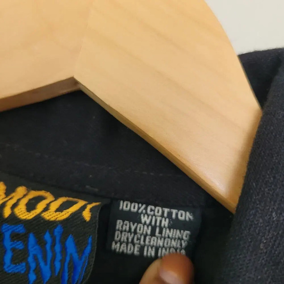 Vintage Modi Denim Jacket Size L Black Sequin Western Rodeo Taylor Swift Vibes - Picture 3 of 11